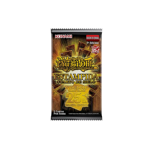 TCG Yu Gi Oh - Cuarto de Siglo - Estampida 1ra Edicion - Sobre Individual (Español)