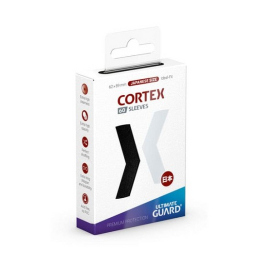 Accesorio TCG - 60 Protectores CORTEX Negro Mate - Tamaño Japones