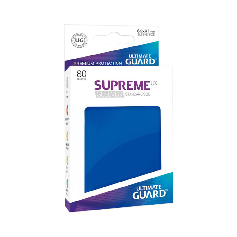 TCG Accesorio - Sleeves Ultimate Guard Azul Rey  para 80 Cartas   - Tamaño Estandar