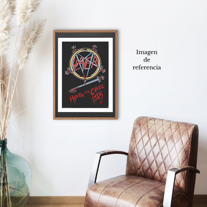 AbyStyle Frame - Cuadro Enmarcado - Slayer - Haunting The Chapel 1985