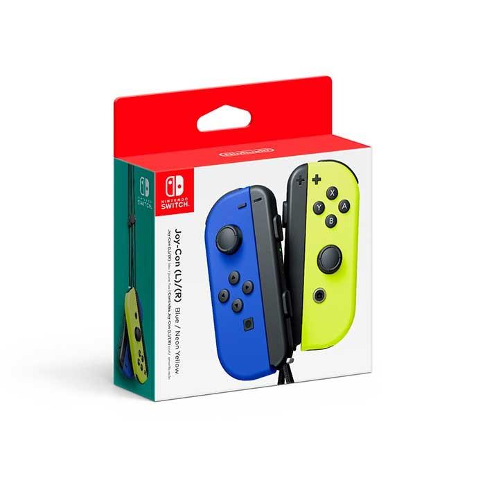 Accesorio - Switch - Control Joy-con (L)(R) Azul/Amarillo Neon - Nintendo
