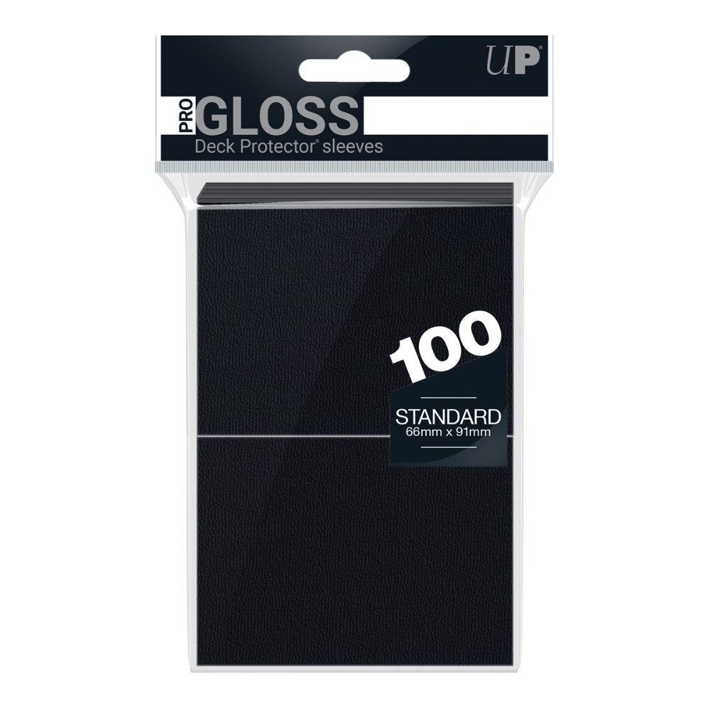 Accesorio TCG - 100 Protectores Negros - Tamaño Estandar