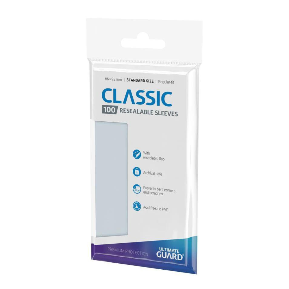 Accesorio TCG - 100 Protectores resellables transparentes - Tamaño Estandar