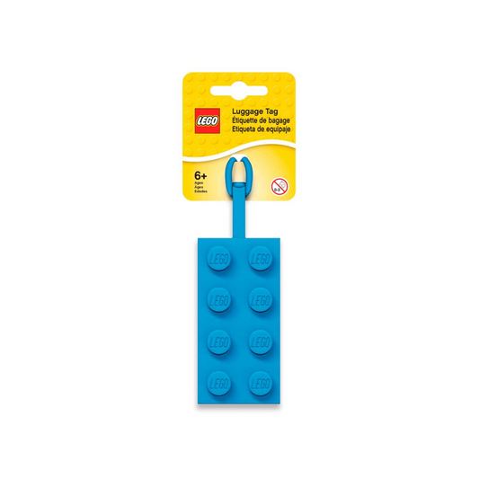 Lego Iconic - Etiquetas para Equipaje Azul