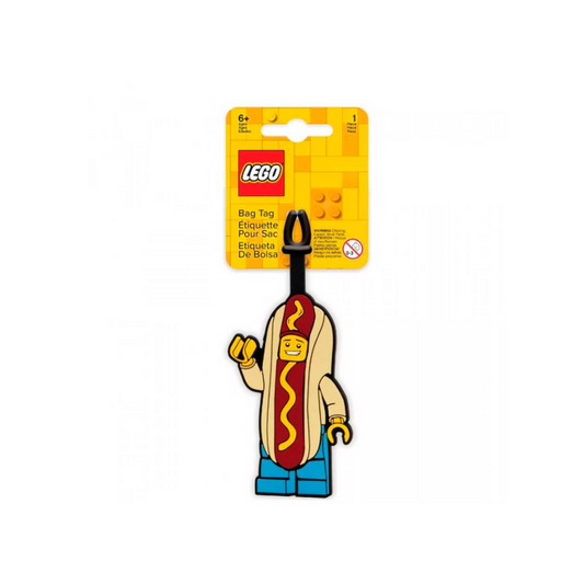 Lego Iconic - Etiqueta de Equipaje Hot Dog Man