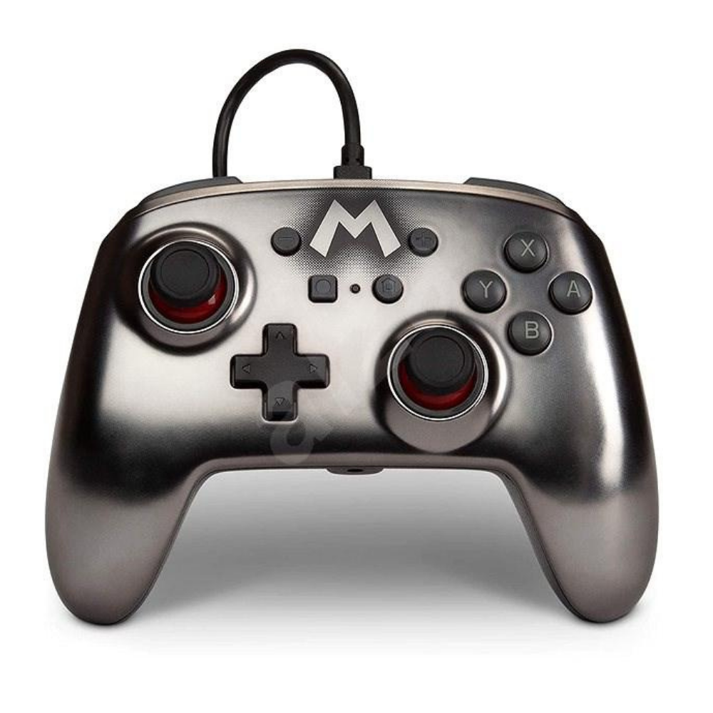 Accesorio - Switch - Control Alambrico Super Mario Metalico - Power A