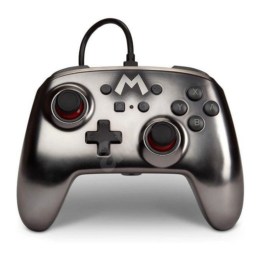 Accesorio - Switch - Control Alambrico Super Mario Metalico - Power A