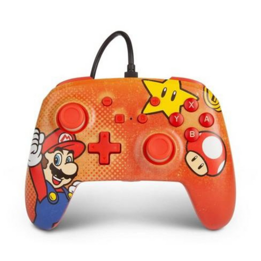 Accesorio - Switch - Control Alambrico Super Mario Naranja - Power A