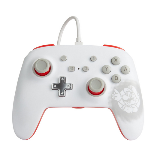 Accesorio - Switch - Control Alambrico Super Mario Blanco - Power A