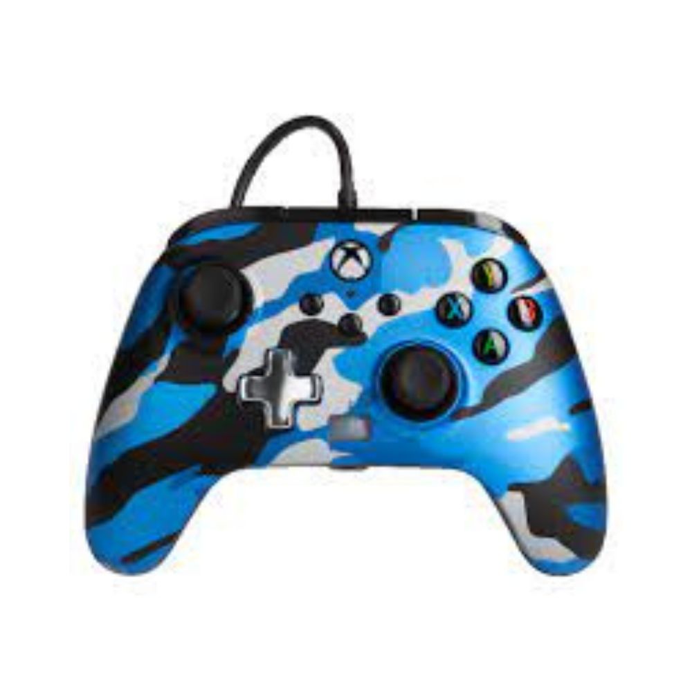 Accesorio - Xbox One - Control Alambrico Azul Camuflado - Power A