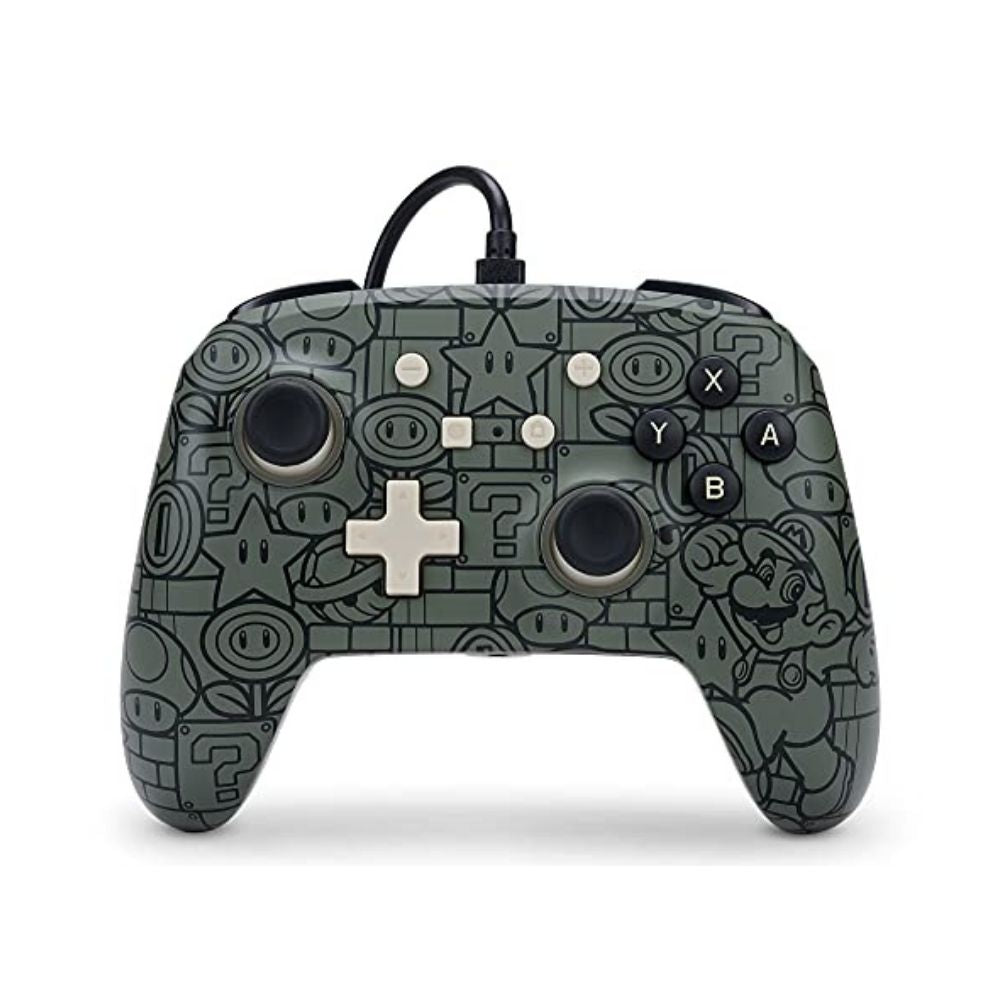 Accesorio - Switch - Control Alambrico Super Mario Power Up  Gris - Power AGr