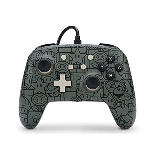 Accesorio - Switch - Control Alambrico Super Mario Power Up  Gris - Power AGr