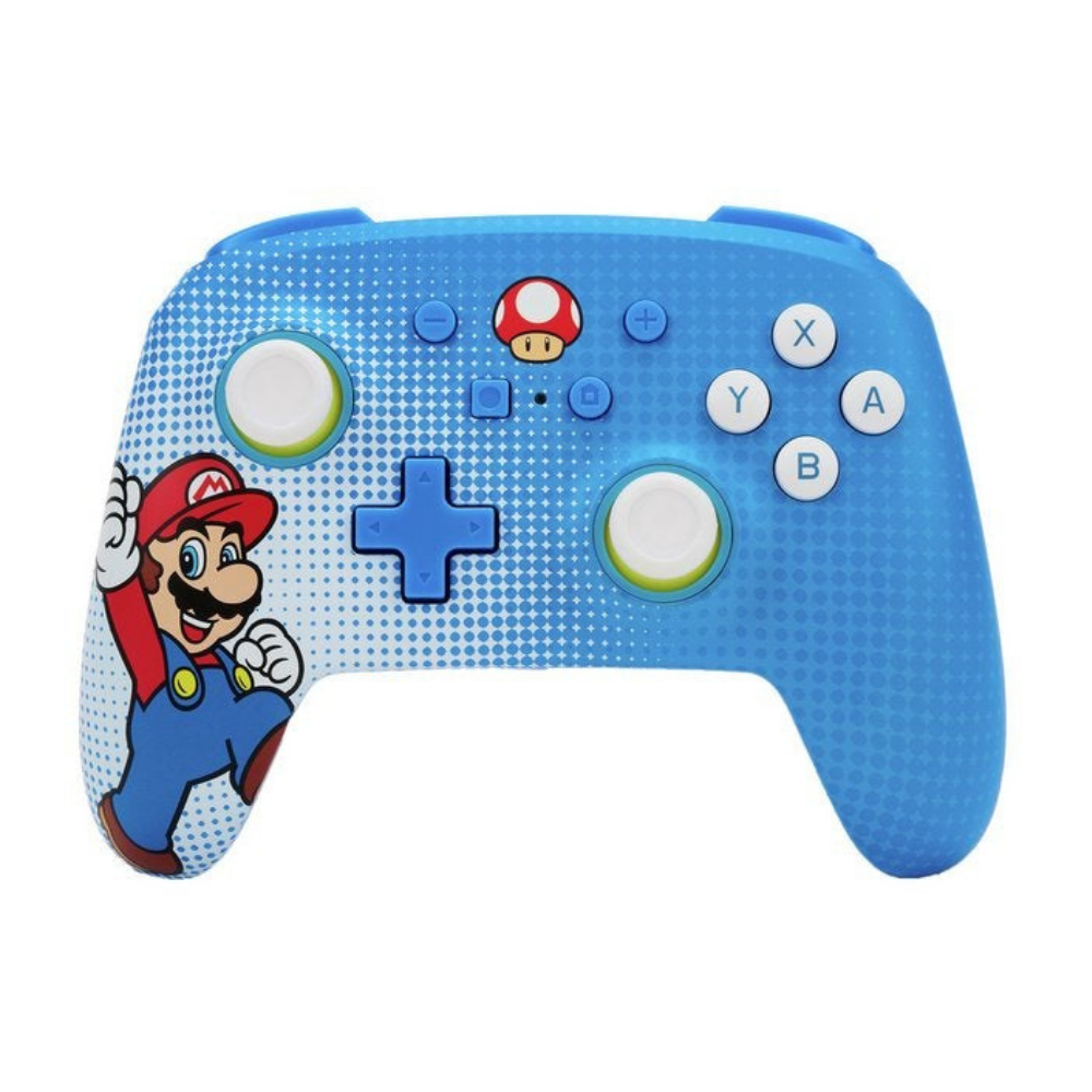 Accesorio - Switch - Control Alambrico Super Mario Azul/Blanco - Power A