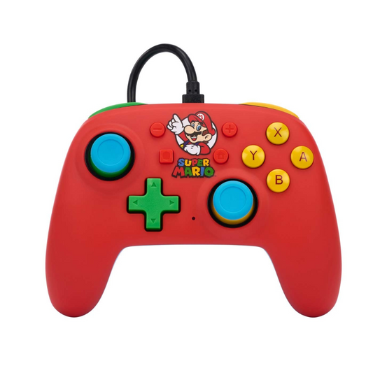Accesorio - Switch  - Control Alambrico Nano Super Mario - Power A