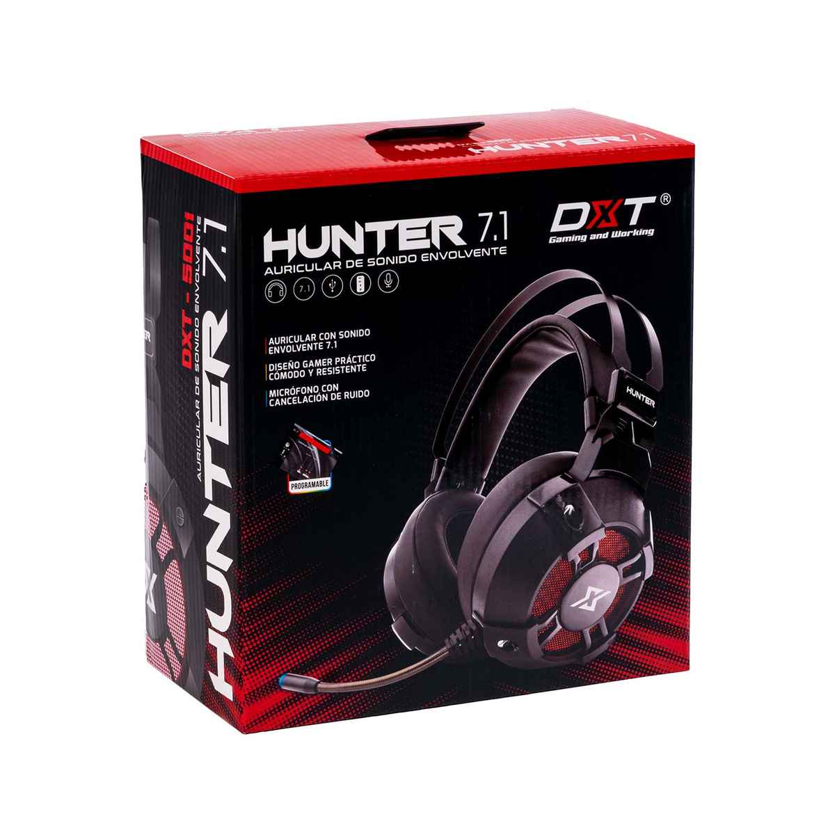 Accesorio - Audifonos - Headset Hunter 7.1 Canales RGB - DXT