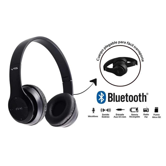 Tecnología - Radio Audífonos Recargables con Bluetooth - VTA