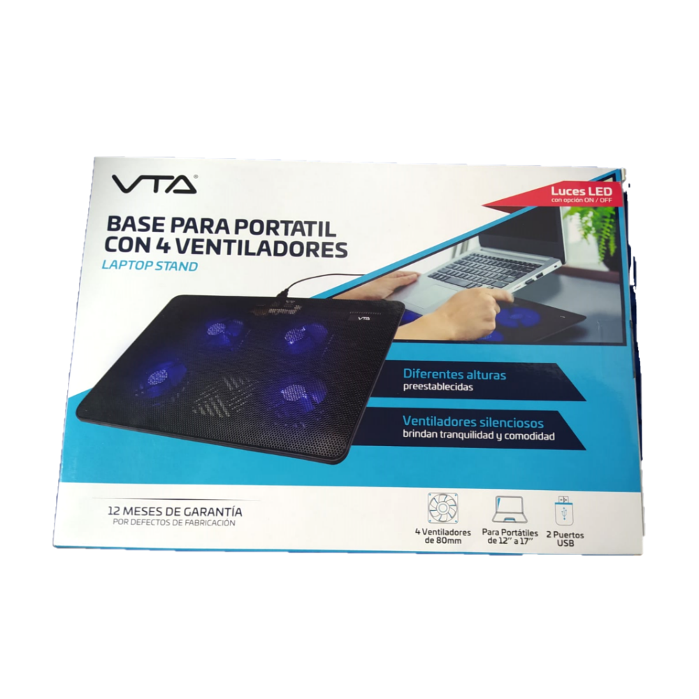 VTA - Base Para Pc Con 4 ventiladores