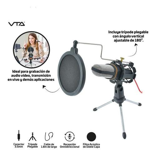 Tecnología - Micrófono y trípode para podcast o creadores de contenido - VTA