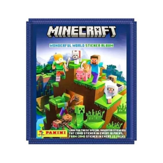 Laminas -  Sobres X 5 Minecraft Wonderful World -  Panini