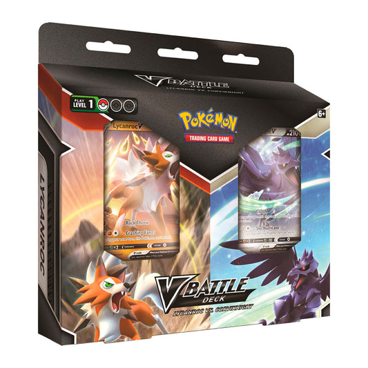 TCG Pokémon - Baraja de Batalla V: Lycanroc V Vs Corviknight V Set Doble (Spanish)