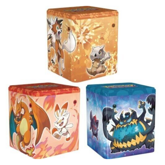 TCG - Pokémon - Stacking Them All! Tin (Fire-Dark-Fighting) (English)