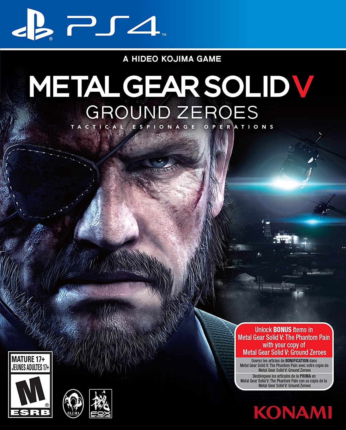 PS4 -  Metal Gear Solid V Ground Zeroes - Fisico - Usado