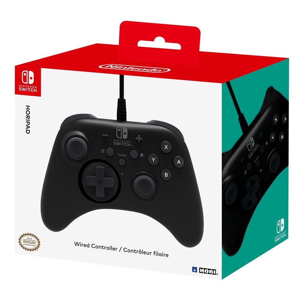 CONTROL ALAMBRICO NEGRO SWITCH HORIPAD HORI