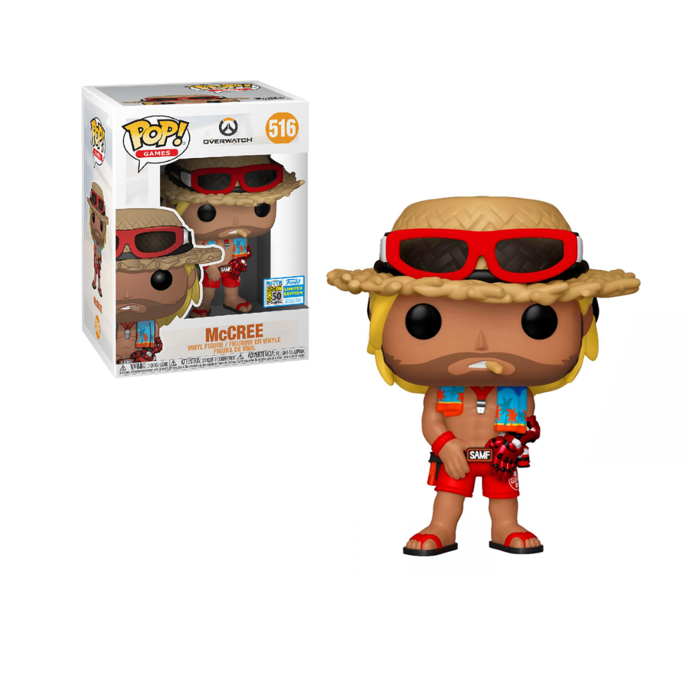 Funko Pop - Overwatch - Mc Cree - Summer Convention 2019 - Exclusive Shared Sticker