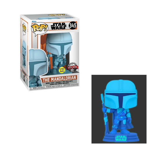 Funko Pop - Star Wars: The Mandalorian - The Mandalorian (Holo) - GITD Edicion Especial