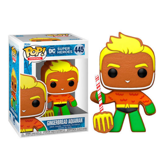 Funko Pop  - DC Holiday - Aquaman Galleta de Jenjibre