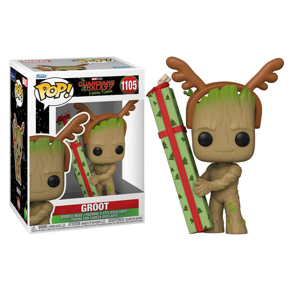 Funko Pop  - Guardianes de la galaxia - Especial de Navidad - Groot