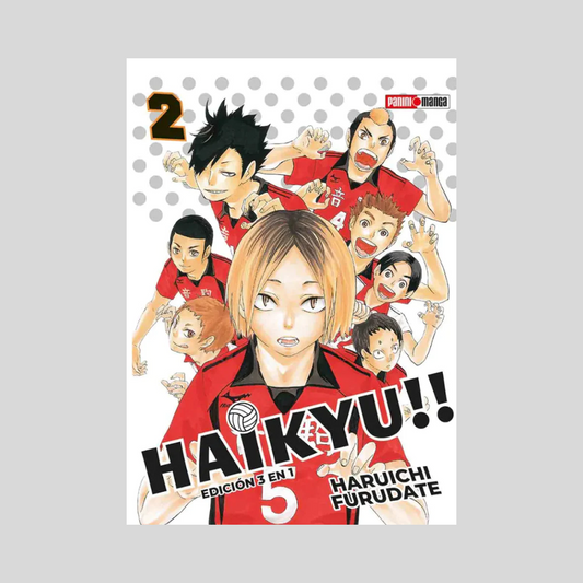 Manga  - Haikyu 3 en 1 - Tomo 2 -  Panini Mexico