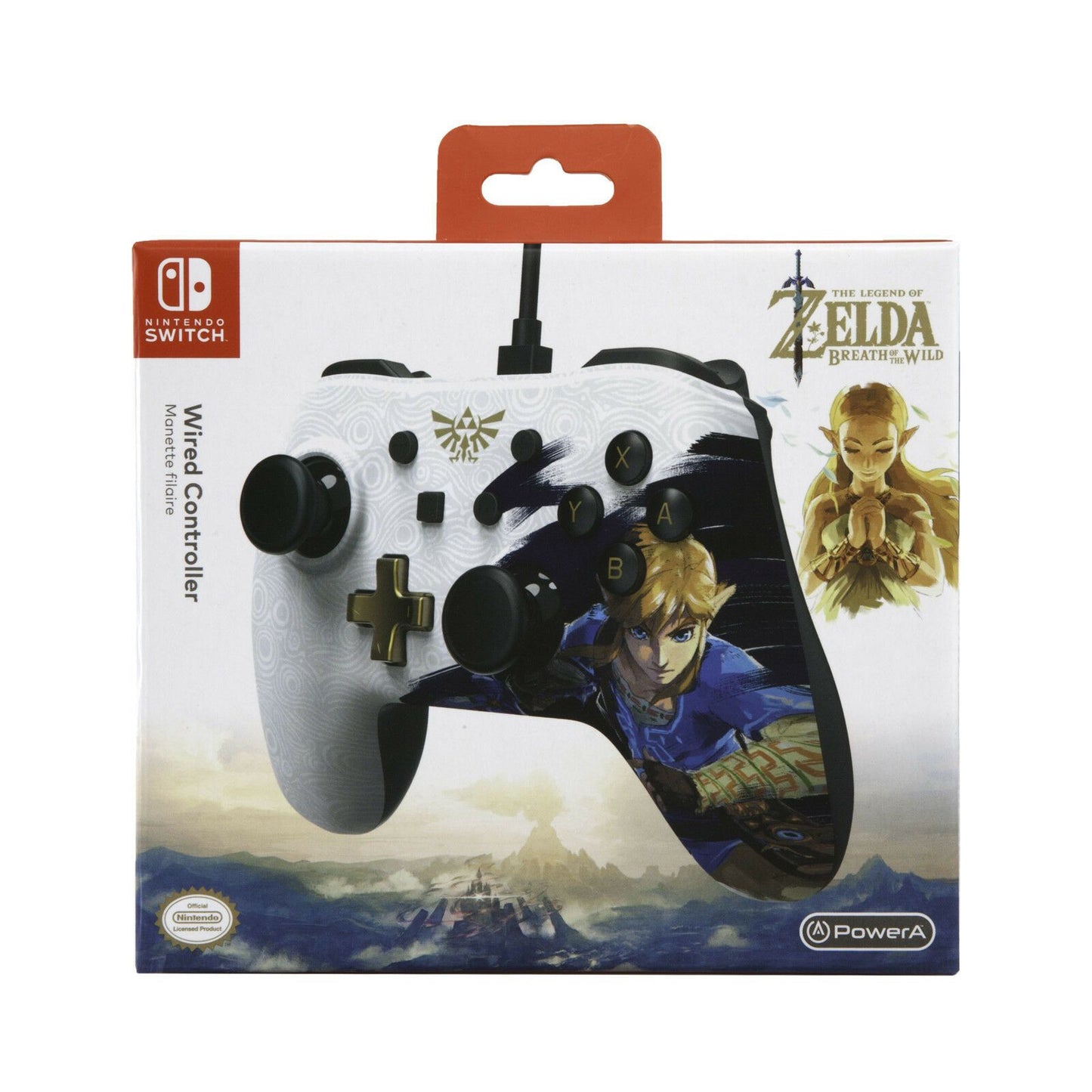 SWITCH WIRED CONTROLLER THE LEGEND OF ZELDA WHITE/GOLD